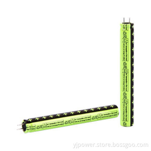 Lithium titanate battery, 600mAh/2.4V and 15C rate, 18 x 65mm size
